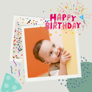 Home bright happy birthday child instagram post